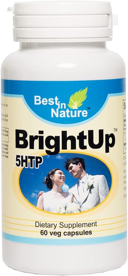 BrightUpTM-5 HTP - Supplement de susţinere a dispoziţiei sănătoase cu extract de Griffonia simplicifolia, Metabolitul intermediar între Amino Acid L-triptofan şi Serotonină.