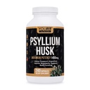 Capsule PSYLLIU Husk - Premium Psyllium Fiber Supplement - Promovează sănătatea intestinală și regularitatea - 100% Natural Soluble Fiber 1450mg Per Serving - 240 capsule