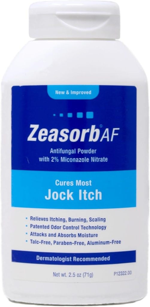 Zeasorb-AF Super Absorbent Antifungic de tratament pulbere pentru Jock Itch 2,5 oz (Pachet de 11)