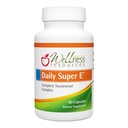 Resurse de wellness Daily Super E - Complexul de vitamina E Tocotrienol: Vitamina E cu spectru complet fără soia cu Delta, Gamma & Alpha Tocotrienol pentru protecție antioxidantă, Sursa naturală, Non-GMO (90 Caps)