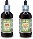Kava Kava (Piper Methysticum) Glicerit, extract lichid fără alcool uscat (Brand Name: HerbalTerra, Proudly Made in USA) 2x4 fl.oz (2x120 ml)