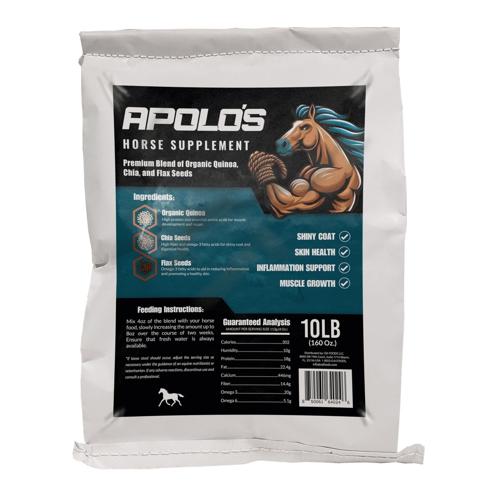 Greenfit APOLO'S 100% Natural Horse Supplement for Daily Feeding 