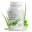 AloeCure Capsule organice Aloe Vera, 130.000 mg Inner Aloe Leaf Equivelant per Serving, Suport Sanatate si Digestive Comfort, Acid gastric Buffer, Supliment imunitar natural, Aloin gratuit, 60 capsule