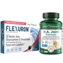 Produse de puritate Flexuron Joint Formula + H.A. Joint Flexuron (Krill Oil, Low Molecular Greutate Acid hialuronic, Astaxantină) - comun HA (BioCell Colagen, Boswellia Serrata, Querbetin, H.A. + More)