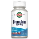 KAL Bromelain 500 mg, Digestion and Joint Supplement, Digestive Enzimes, Ananas Extract, Rapid Disintegration, Vegan, Made Without Dairy or Soy, Lab Verified, 60 Servings, 60 Tablets