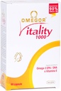 OMEGOR Omega 3 Suplimentul de ulei de pește IFOS Certified Vitality 1000 cu 800mg EPA și DHA per capsulă - Nu gust de pește, non-GMO (60 Softgels)