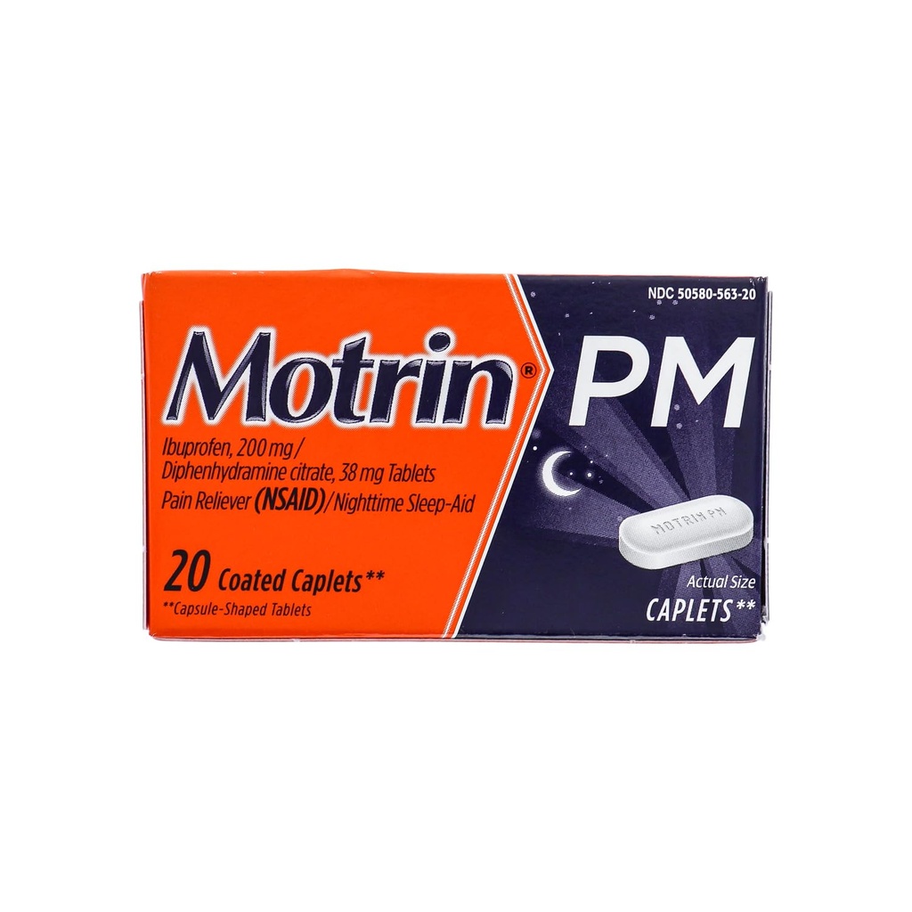 Motrin Ib Pm Capace ambalaj 2 Dimensiune 20ct