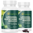 oumebiu Liposomal Glutatione 2000 MG, 10x Absorbţie mai bună, Glutatione Supliment cu acid hialuronic+Collagen Peptide+Resveratrol, Antioxidant puternic, Îmbătrânire în sănătate, Sănătate imună, 120 Număr