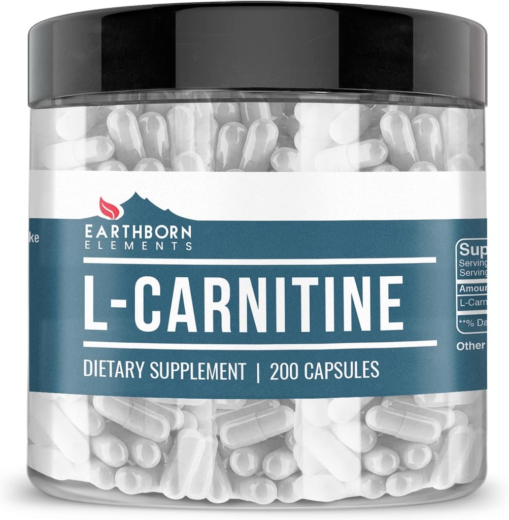 Elemente pământene L-Carnitină (200 capsule), Pure și nediluate, fără aditivi