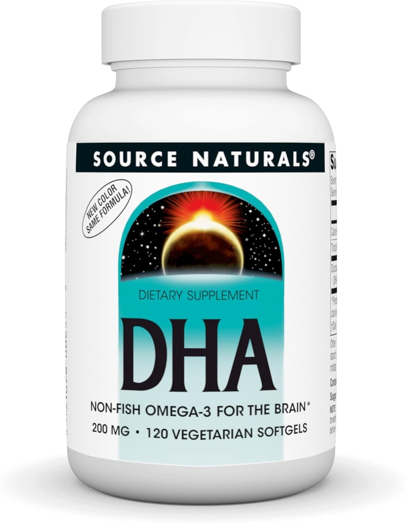 Sursa Naturals DHA, Neuromins 200 mg Non-Fish Omega-3 pentru creier