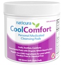 CoolComfort paturi de curăţare personală cu Vrăjitoare organice Hazel şi Aloe Vera - Şerveţele naturale şi rapide pentru arsuri hemoroizi, mâncărime, durere şi umflarea - 100 Pad-uri - Nu Parabens