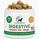 Supliment digestiv pentru câini - Probiotice recomandate Mesteca de FurParents - Îmbunătățește Digestive și Sanatate Gut, Ajuta cu diaree, Stomac suparat, Bad respirație și constipație, 120 Conte