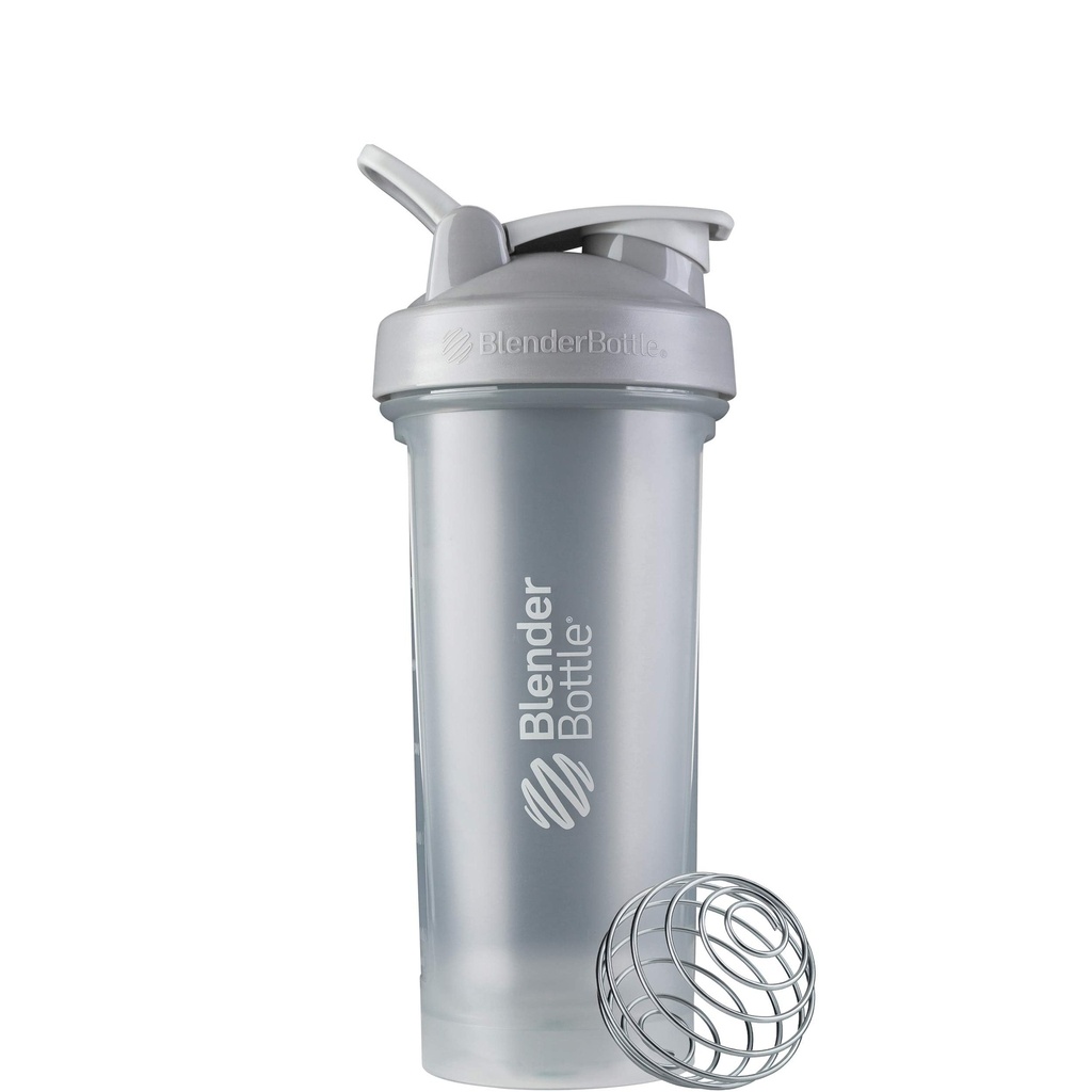 BlenderBottle Classic V2 Shaker Sticla Perfect pentru Shake-uri de proteine și Pre Workout, 28-Ounce, Pebble Grey
