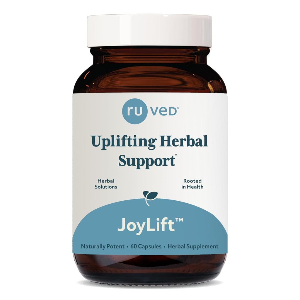 ruved JoyLift - Saffron şi Ashwagandha Suplimente, Formula de ridicare pentru femei şi bărbaţi, Herbal Support pentru adulţi - 60 Capsule vegetariene (1 Conte)