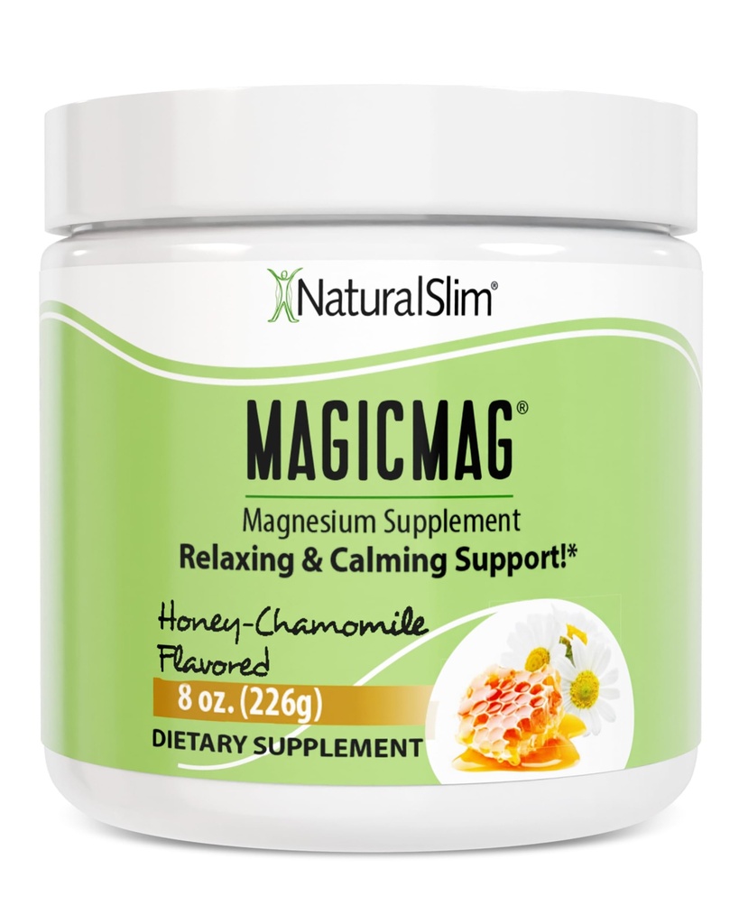 NaturalSlim Magicmag Pure Magneziu Citrat praf Stres, Constipaţie, Muşchi, Heart Health, şi Sleep Support 