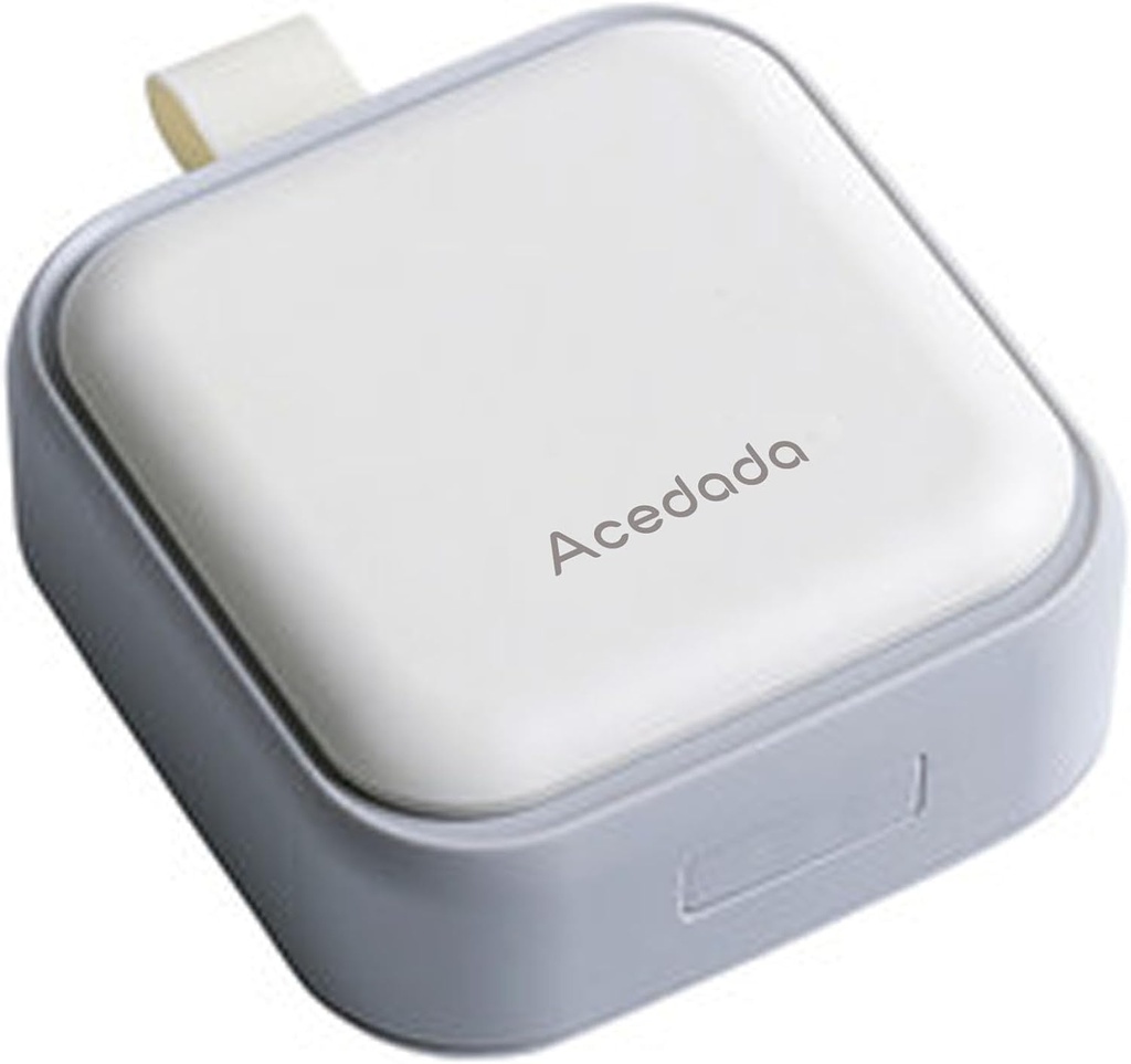 Caz de pilula mici, cutie de pastile drăguț - Acedada Travel Daily Pill Organizator, Portabil Destul de recipient Pilula pentru Pocket Purse, Compact Deținătorul de medicamente pentru vitamine, uleiuri de pește, Suplimente, Alb