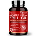 NATURE TARGET Krill Oil 1200mg cu Omega-3 EPA & DHA cu Astaxantină, Fosfolipide și colină - Suporturi Inima, Creier, Alătură-te sănătății, Non-GMO, Gluten Free, 120 Softgels (60 Servings)