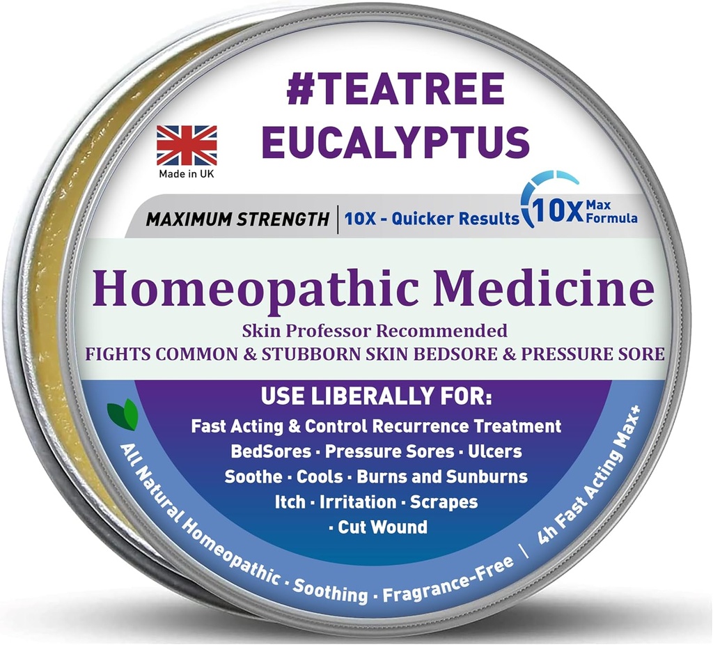 Manuka Honey 5x Accelerat Vindecare Relief Care Produs avansat Cream, Bed Sores fese, Dureri de presiune, Răni, Ulcers, Tăieturi, Zgârieturi, Burns Deep, Dressing Conține Granule, Nu Iritant Greasy