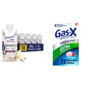 Asiguraţi-vă că Shake-ul de nutriţie a proteinei Max cu 30g Proteine & Gas-X Extra Putere Relief de gaz cu Simethicone 125 mg, 72 Count