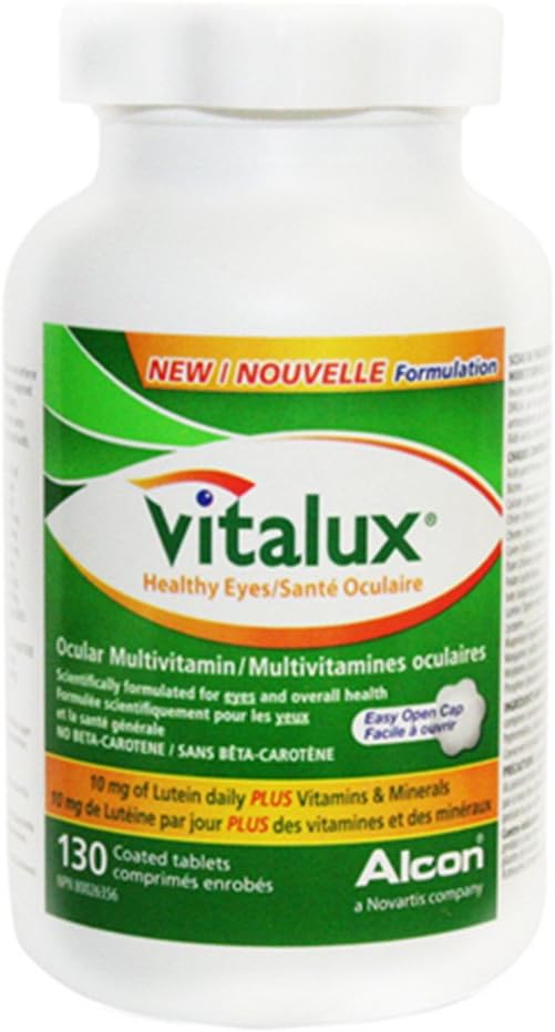 Vitalux Healthy Eyes Multivitamine oculare cu 5 mg luteină, 130 comprimate