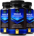 (3 ambalaj) Vigor albastru pastile Max pentru bărbați, Formula toate-naturale pentru fitness masculin și rezistență, capsule premium pentru nutriție zilnică, performanță și energie, Suplimentul oficial pentru recenzii umane (180 capsule)