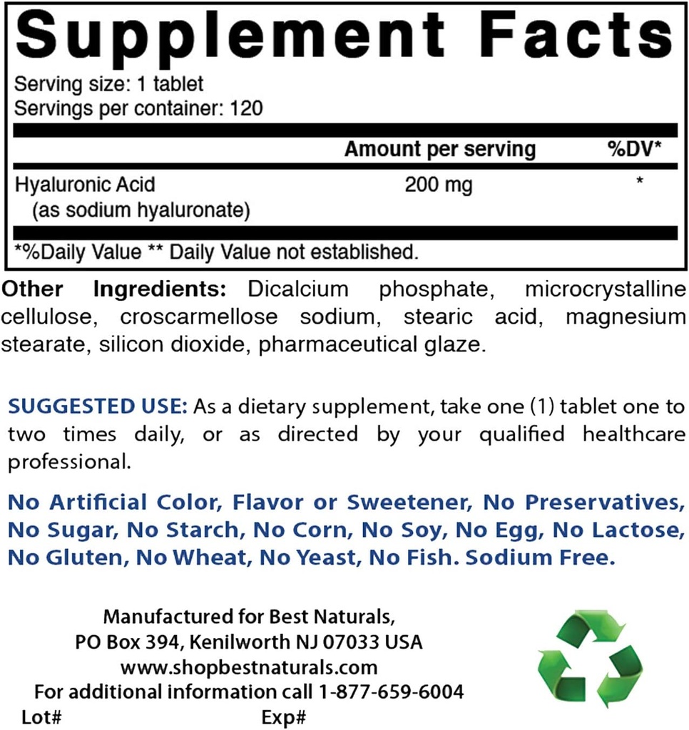Acid hialuronic 200 mg & COQ10 100 mg