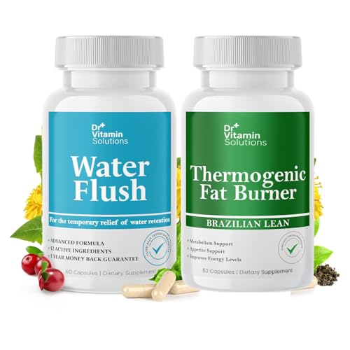 DR VITAMIN SOLUŢII Pastile de apă diuretică & Burner termogenic - 120 capsule