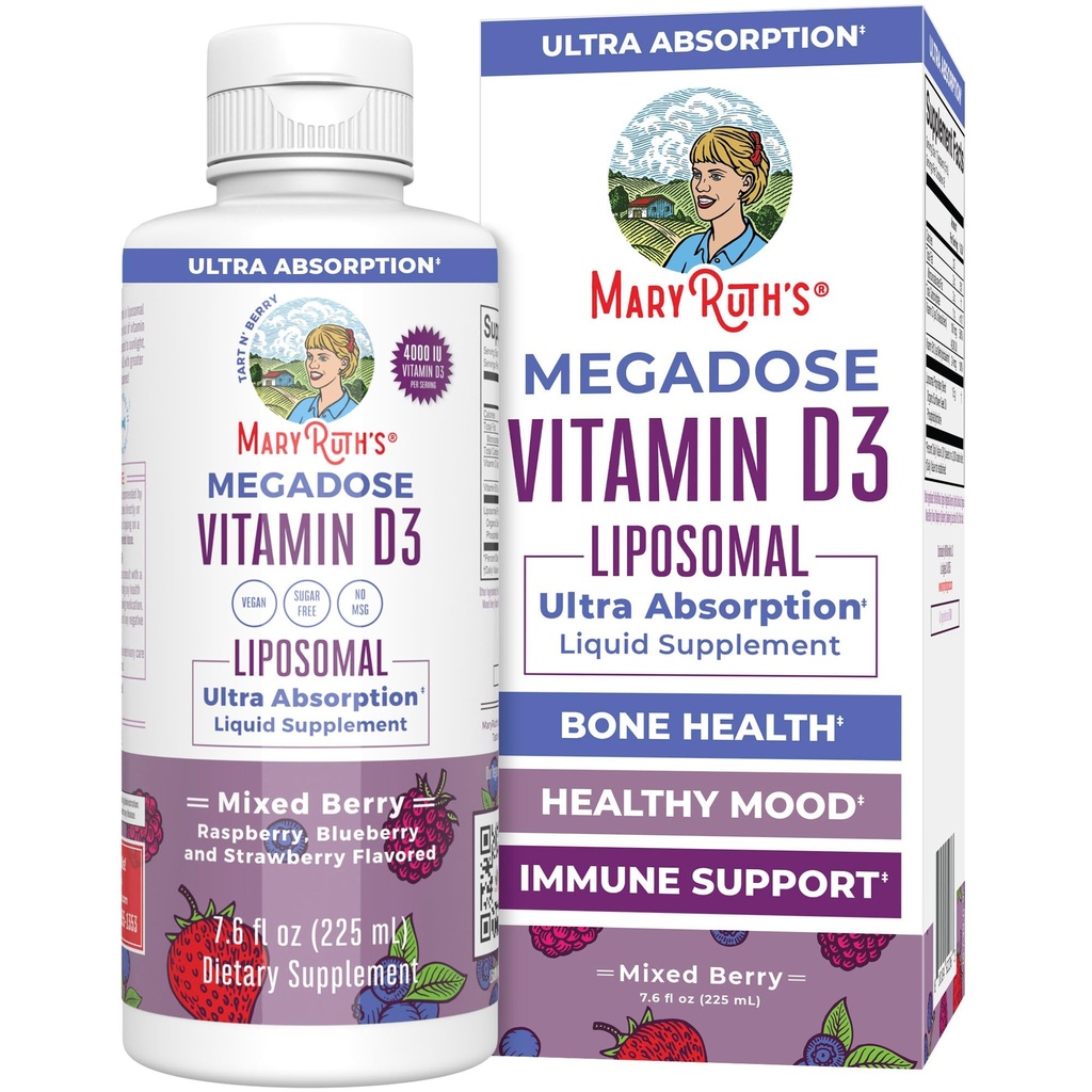 MaryRuth Organics Megadose Vitamina D3 Liposomale 