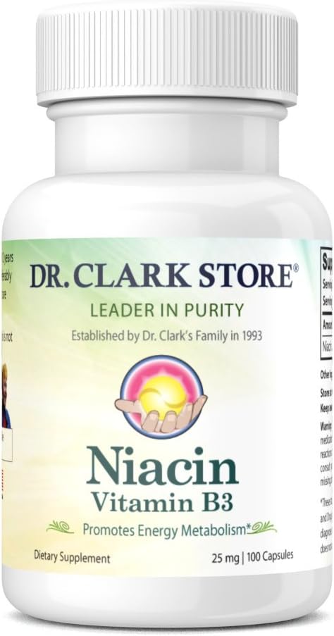 Dr. Clark Niacin (Vitamina B3) Suplimentul 
