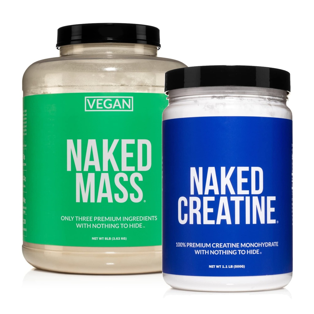 Naked Soy-Free Proteine Bundle: 8LB Vegan Mass Creatina