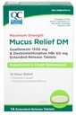 Alegerea calităţii Putere maximă Mucus Relief DM, Tuse Suppressant şi Expectorant, 12 Ore Relief, Guaifensin 1200 mg şi Dextrometorfan HBr 60 mg Extended Release Tablets, 14 Conte