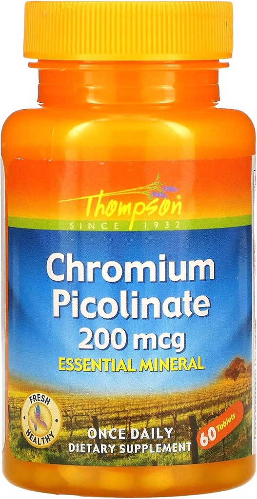 Thompson Crom Picolinat, 60 comprimate