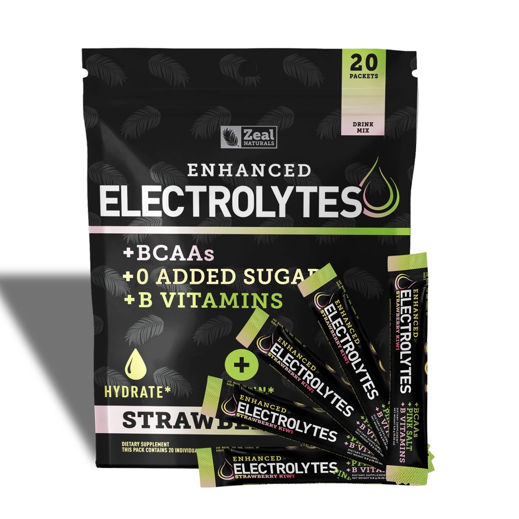 Pachete electrolit pentru stick-ul de pulbere îmbunătățit (Kiwi strawberry 