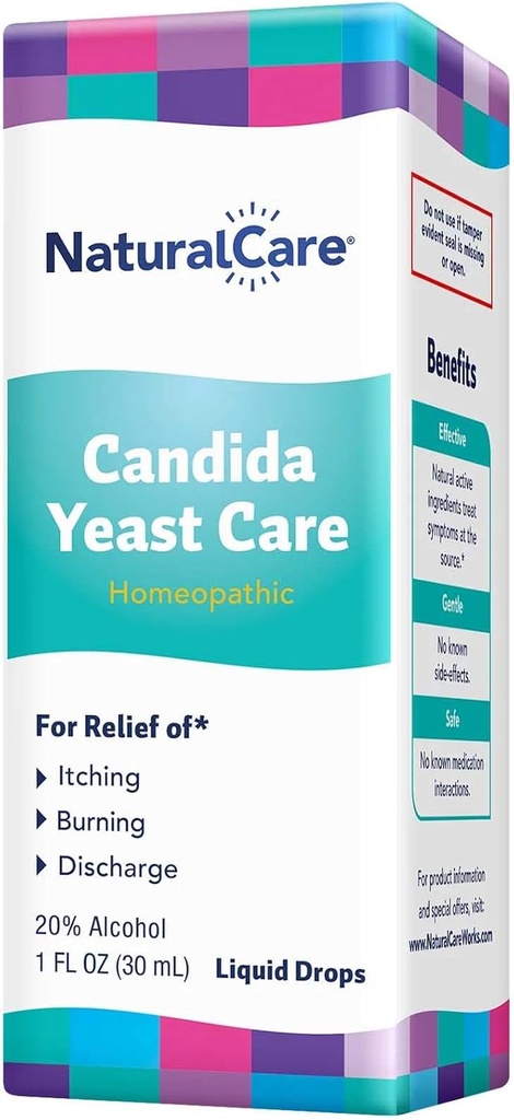 NaturalCare Candida Drojdie Care, Homeopatic lichid picături, 1 fl oz
