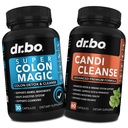 Colon Cleanser Detoxifiere & Candi Pastile de Curatenie - 15 zile pastile Colon Curate cu Probiotic & Oregano Supplement Caprilic Acid Complex pentru Miscarea Gut Bowel, Poop Intestinal Stomac Blooting