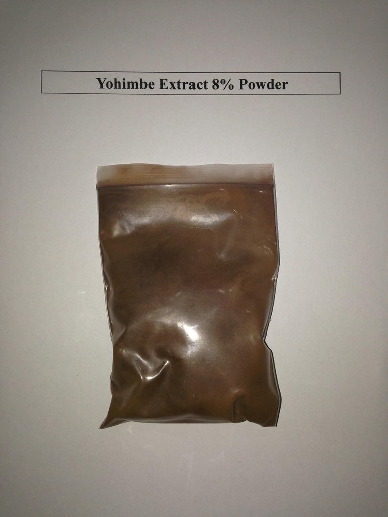8% yohimbină Yohimbe Extract de scoarță Pulbere/afradină 100 Grams