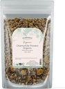 Starwest Botanicals Organic Chamomile Flori Întreaga - Deshidratat Leaf Herb pentru ceai, Loose Loose Lotions, & Baking, Sursat din Egipt, Certified Kosher, Non-GMO - 4 oz Pouch