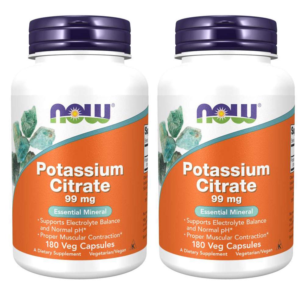 Citrat de potasiu 99 mg 180 capsule (Pachet de 2)