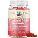 Gume prenatale Vegane pentru femei - Vitamine prenatale Gummy pentru femei cu acid folic de fier și amestec de superfructe - Vitamine masticabile Gummy Formula (Pineapple Mango) 1 lună