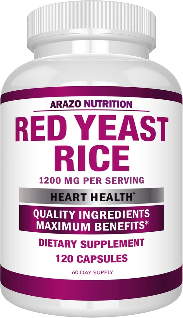 Arazo Nutrition Red Yeast Extract de orez 1200 MG 