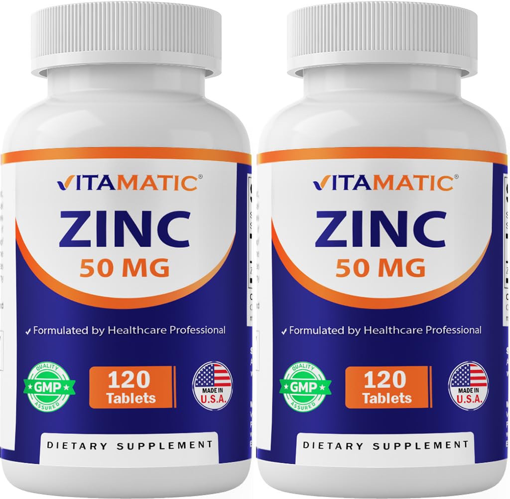 Zinc vidamatic 50 mg sub formă de Gluconat de zinc 120 - Suplimentul de imunitate (total 240 comprimate) - 2 ambalaj