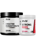 BARE PERFORMANŢA NUTRIŢIE BPN Creatină Monohidrat şi roşu puternic Bundle