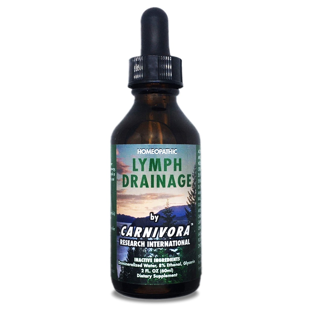 Carnivora - Picături de drenaj Lymph - Stimulează și curăță sistemul dvs. limfatic  2 Fl Oz (pachetul 1)