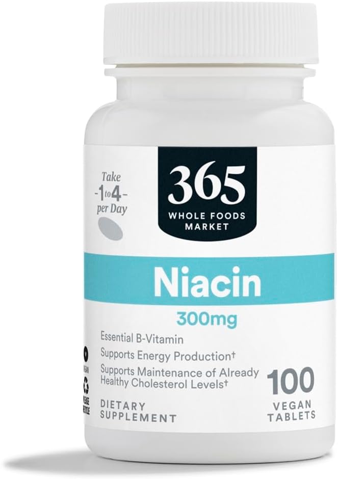 365 de Whole Foods Market, Niacin 300Mg, 100 comprimate