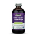 Flora Organic Black Elderberry Syrup + 8.5oz - Immune Booster cu Echinaceae, pentru copii și adulți, fără adaos de zahăr, Gluten gratuit, Vegan, SambuGuard