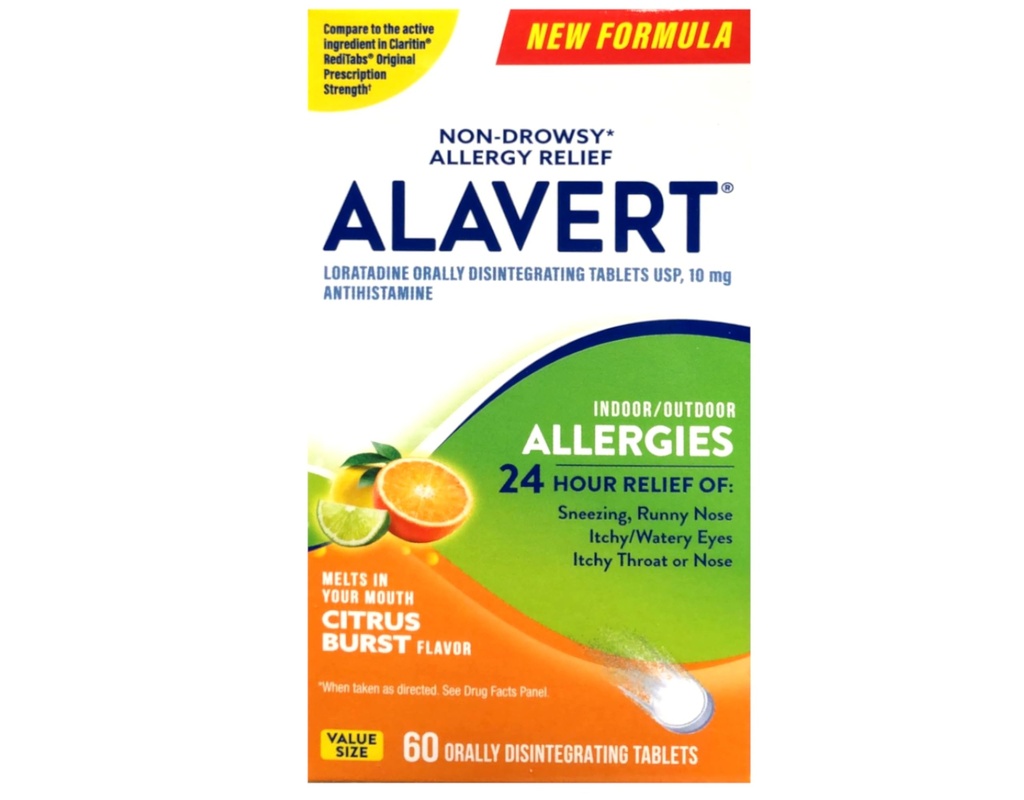 Alavert 24 oră comprimate de dezintegrare orală Citrus burst 60 comprimate