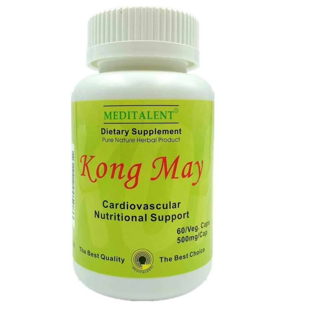 Kong Mai Suplimentul Herbal cu Red Yeast Rice, Natto Fermented Powder, Antrodia vulgaris 