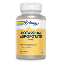 Solaray Potasiu Asporotat Suplimentul Chelated, Electrolit Echilibru & Heart Health Support, 100 Serviri, 100 Capsule