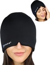 Capac de ajutor rapid Migrene Acting - Proiectat pentru Migrene, Sinus Tensiune Relief de cap, Double Layer Gel Ice Mask, Terapeutic Migrene Mask - Frissiune rece și fierbinte, o dimensiune se potrivește tuturor