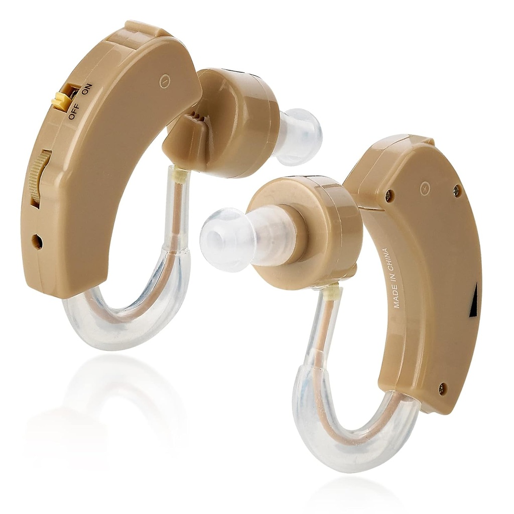 MEDca BTE SIDA auditivă pentru Seniori - În spatele amplificator de sunet ureche Super Mini Dimensiune Sound Îmbunătățitor pentru o audiere mai bună (Pair)